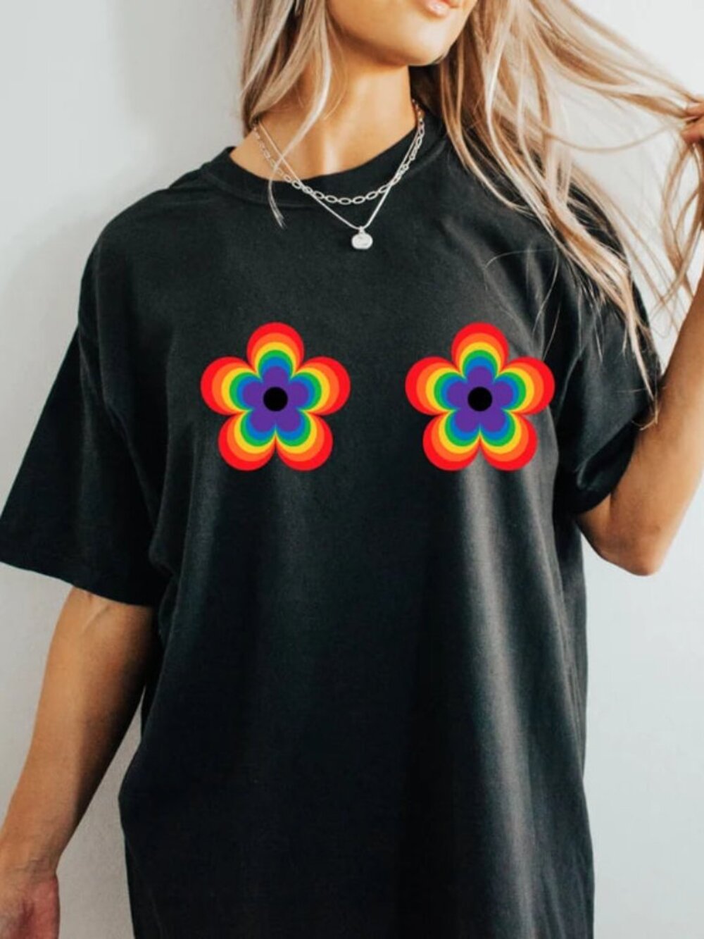 LGBTQ Shirt, Flower Rainbow Tee, Funny Gay Shirt, Pride Month Gift